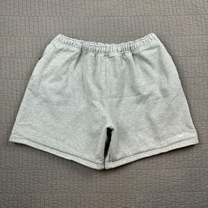 Nike Air Solo Swoosh Sweat Shorts Men XXL Gray 6.5" Zipper Pockets Sportswear